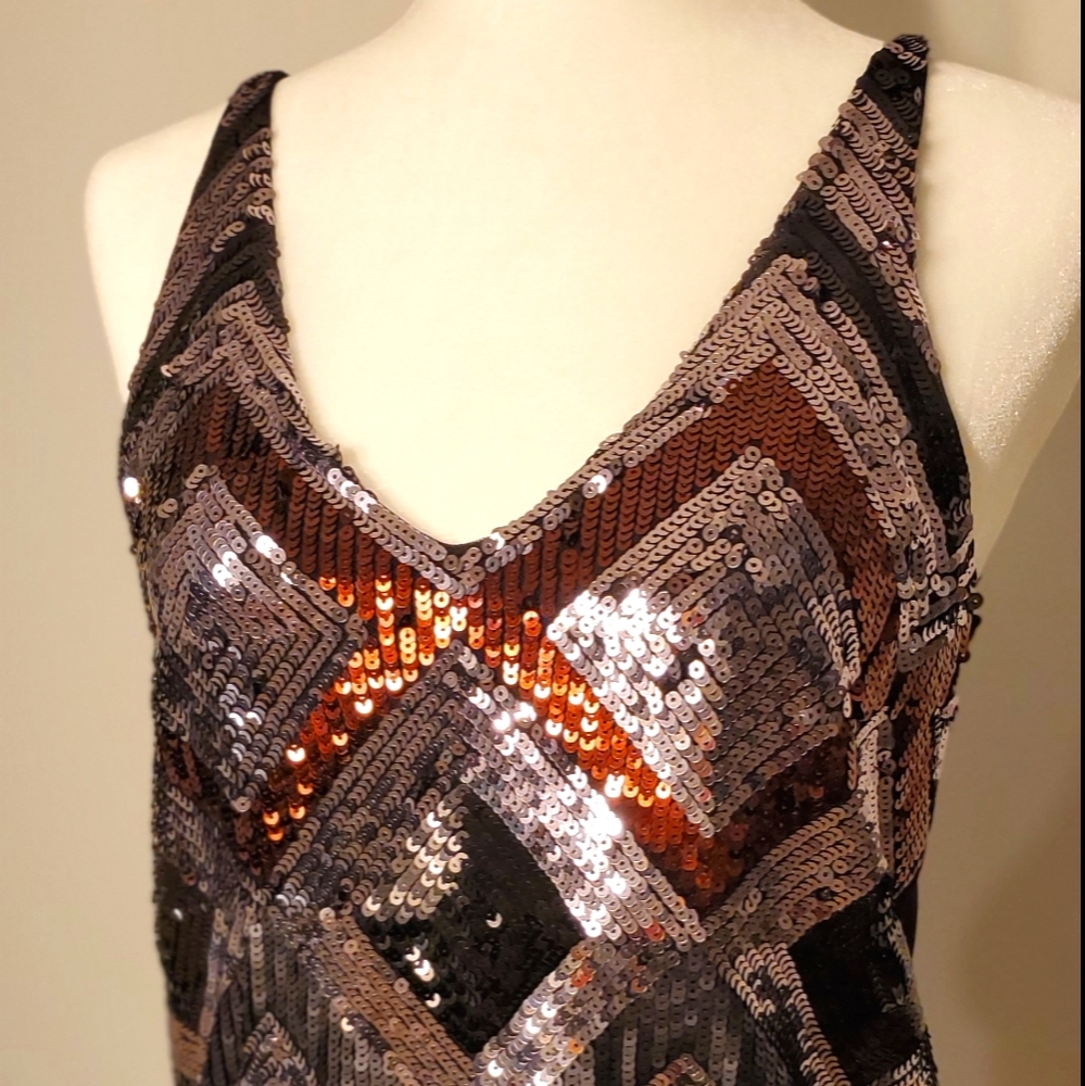 H&M sequin tank top blouse